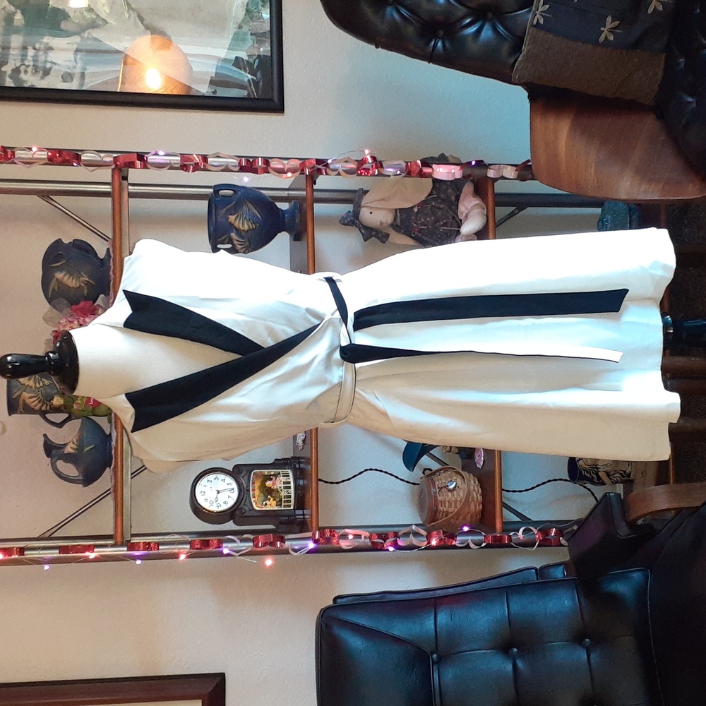 Calvin Klein black and white dress size for petite